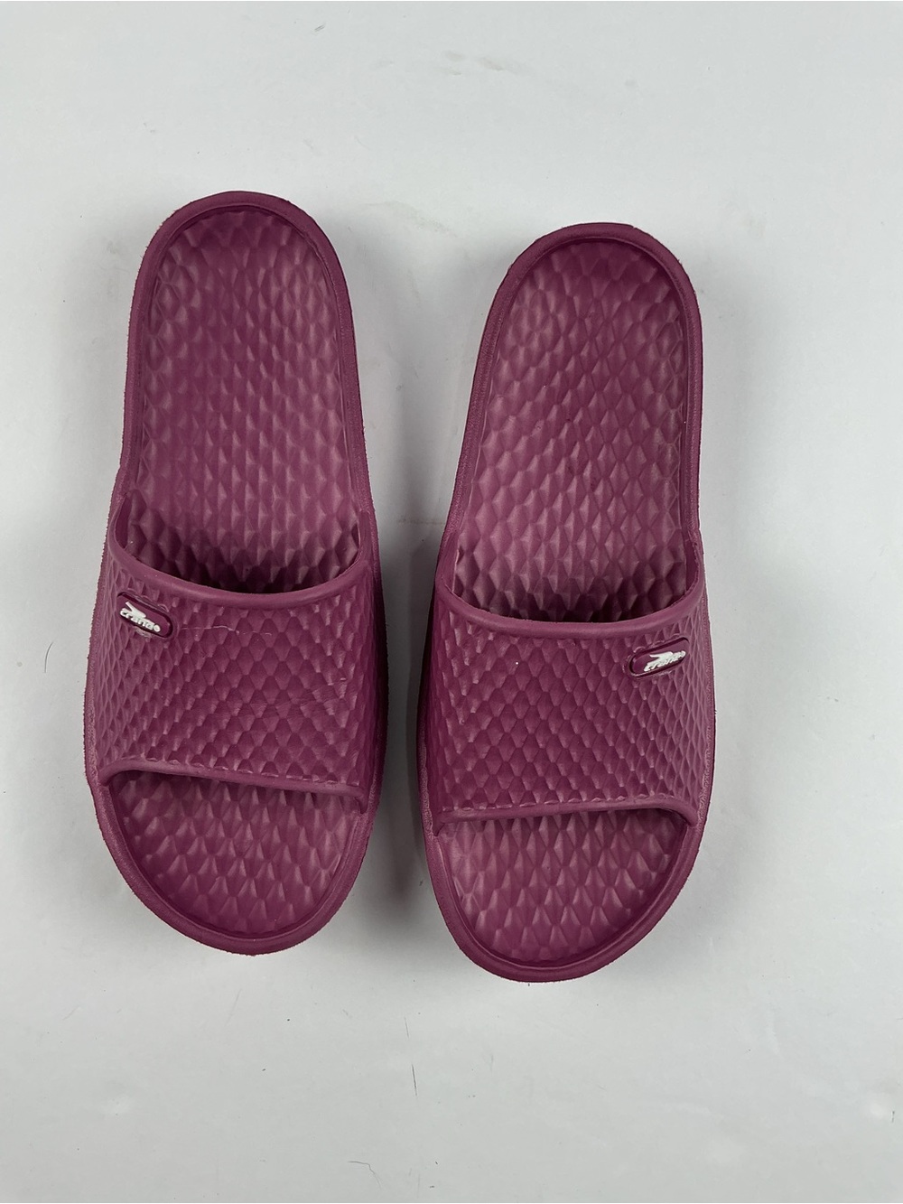 Women’s Slide Sandals in Plum - funky monkey shower shoes